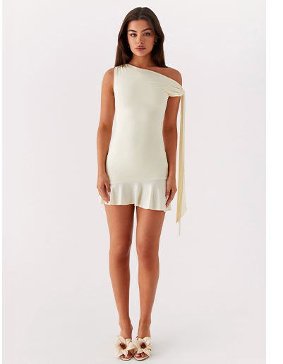 Palm House Mini Dress - Yellow