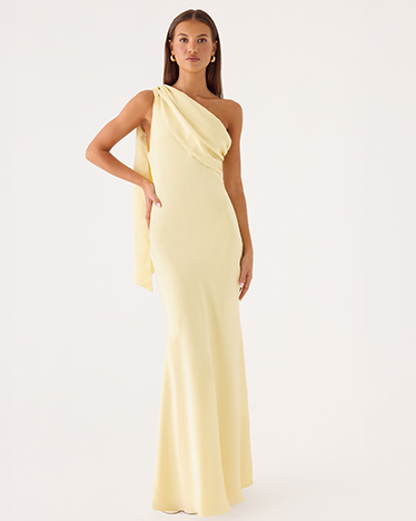Elena Maxi Dress - Baby Yellow