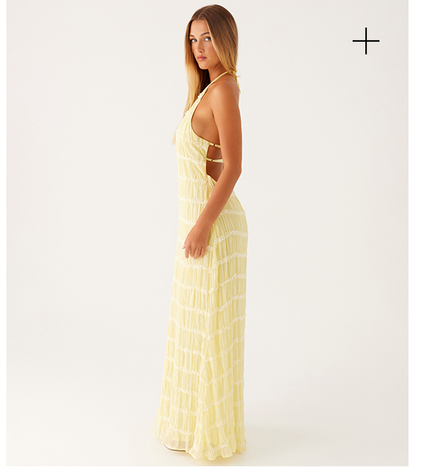 Aullie Maxi Dress - Yellow