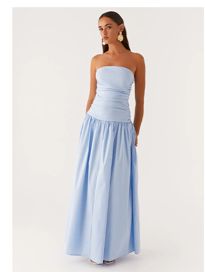 Carmel Maxi Dress - Blue