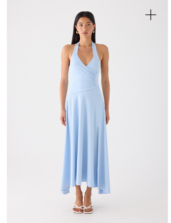 Lenno Midi Dress - Blue 