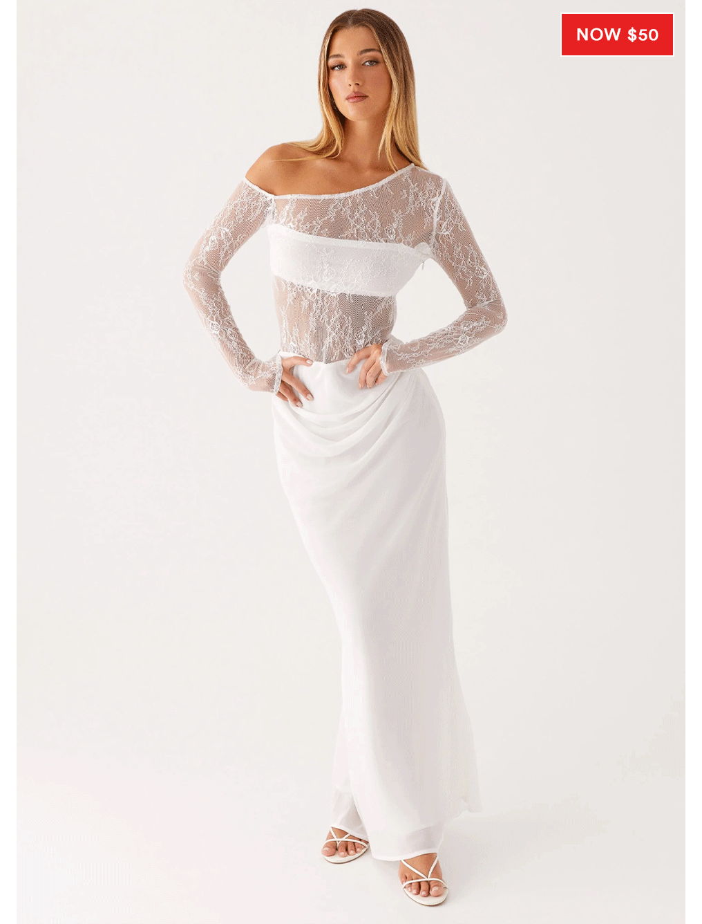 Take Your Time Maxi Dress - White