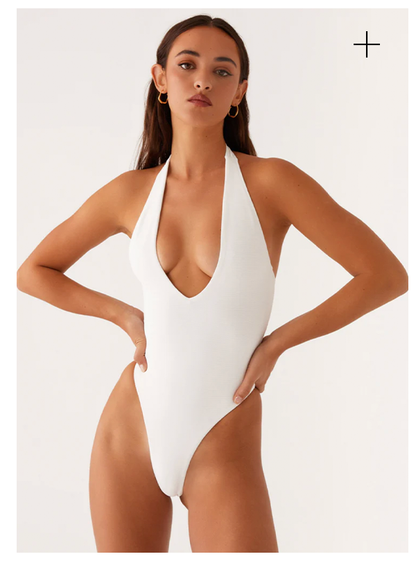 Delia One Piece Swimsuit - White
