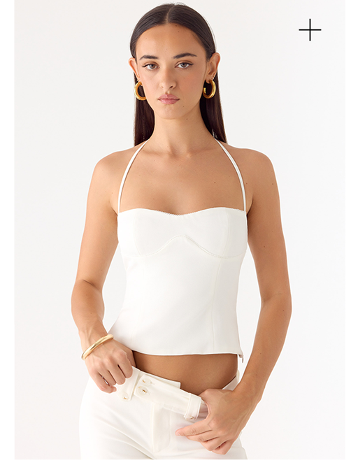 Weiss Bustier Top - White