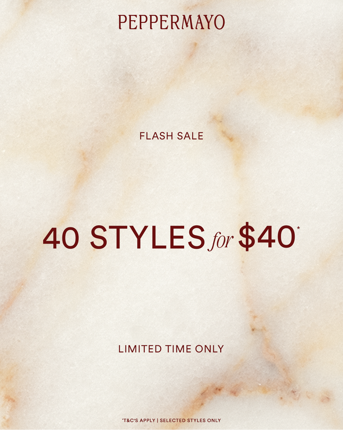 SHOP $40 STYLES