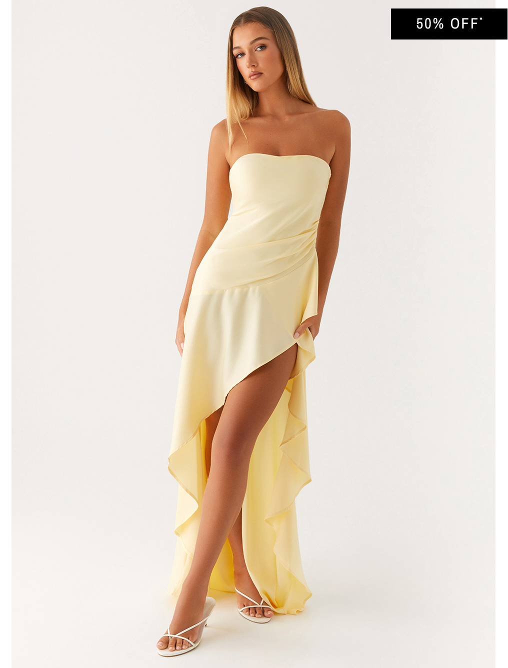 Bodie Maxi Dress - Pastel Yellow
