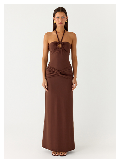 Sacred Maxi Dress - Chocolate