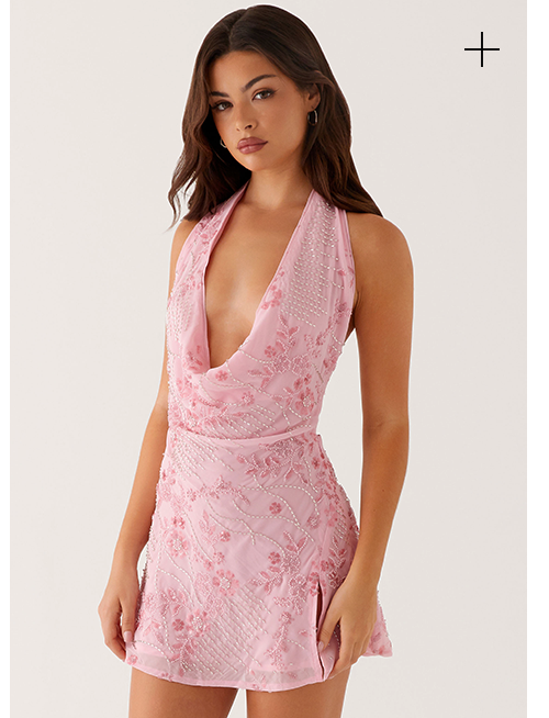 Mallory Mini Dress Cherry Red