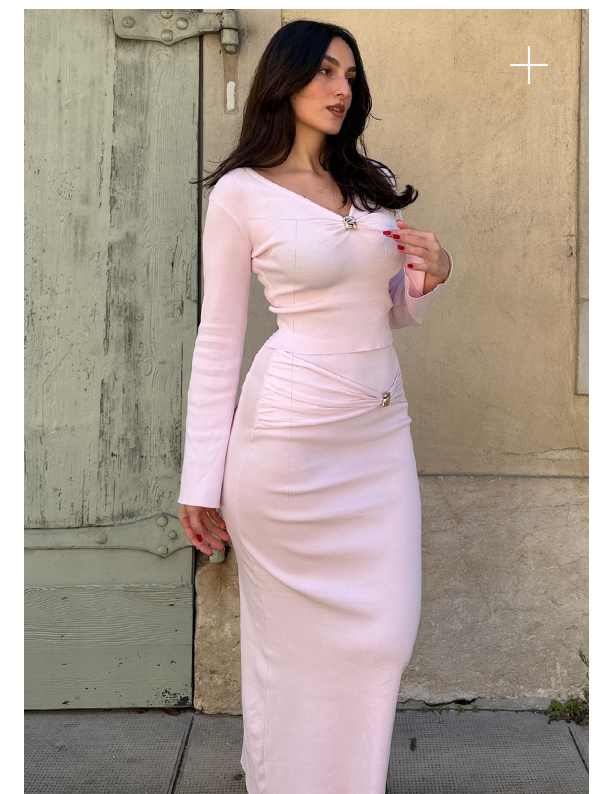 @ninutsann in Colipso Long Sleeve Top + Maxi Skirt - Pink