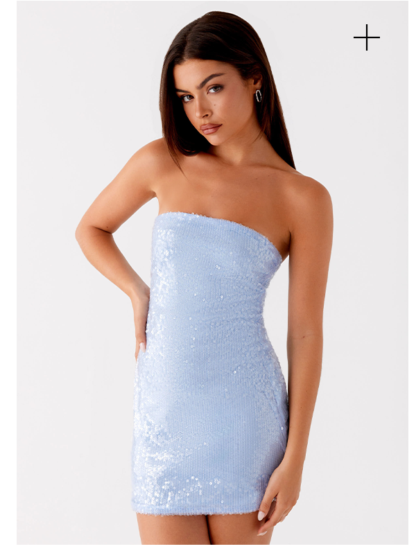 Martini Mini Dress - Blue