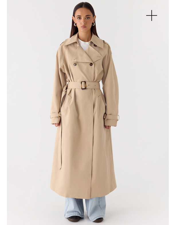 Jackie Trench Coat - Tan