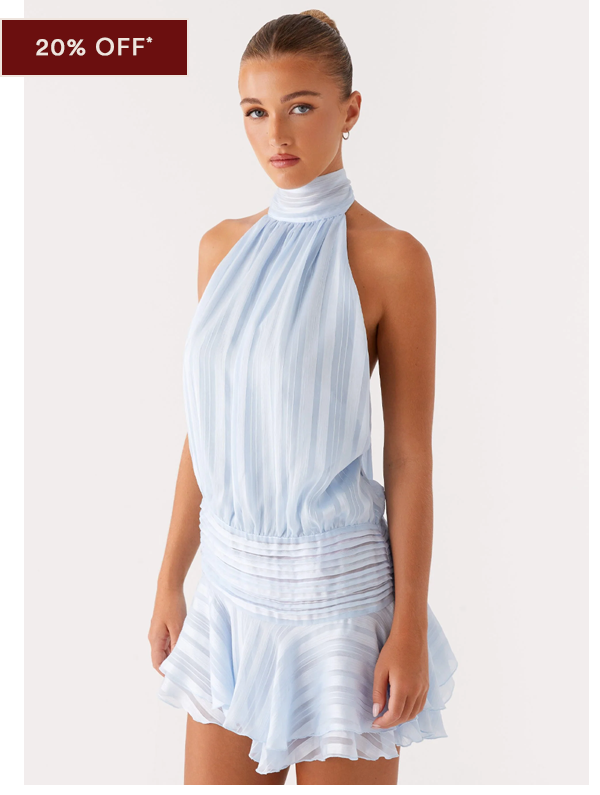 Willow Mini Dress - Blue
