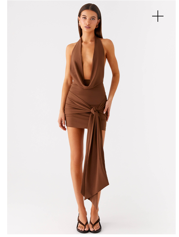 Orchard Mini Dress -Chocolate