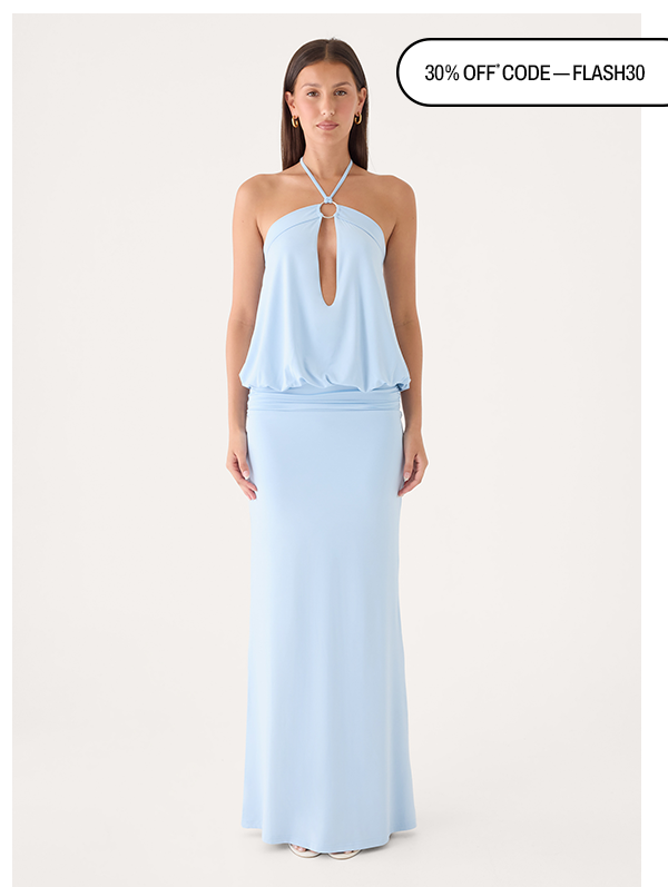 Telling You Maxi Dress - Baby Blue