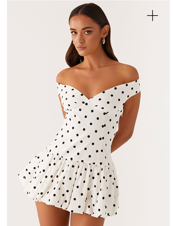 Endless Romance Off Shoulder Mini Dress