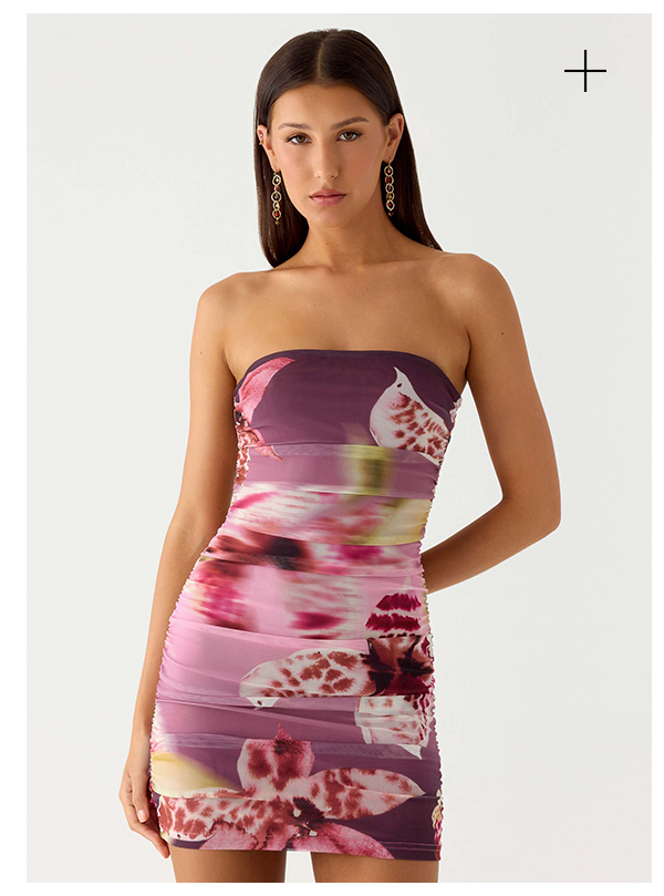Let Love Go Strapless Mini Dress 