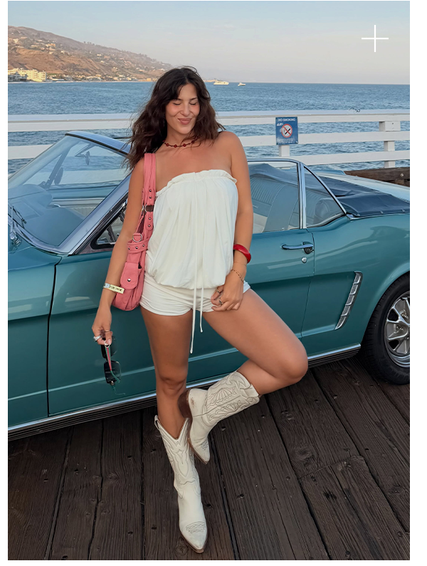 @tori.nucci wears Down For You Playsuit - White