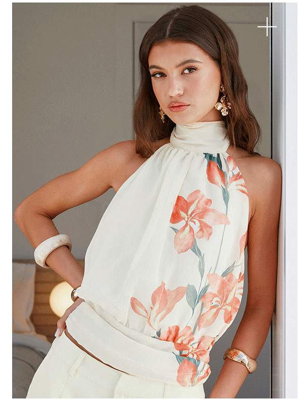 Romelia Halter Top - Siena Floral