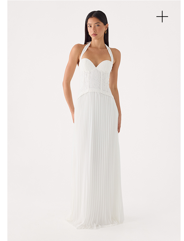 Tunnel Vision Maxi Dress - White