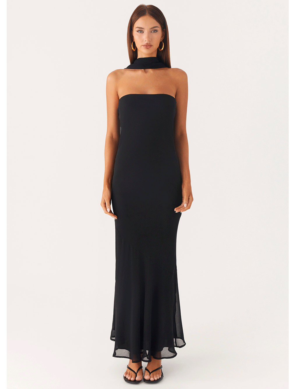 Under The Pagoda Maxi Dress - Black