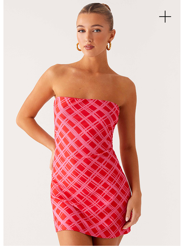 Hamilton Mini Dress - Pink Check