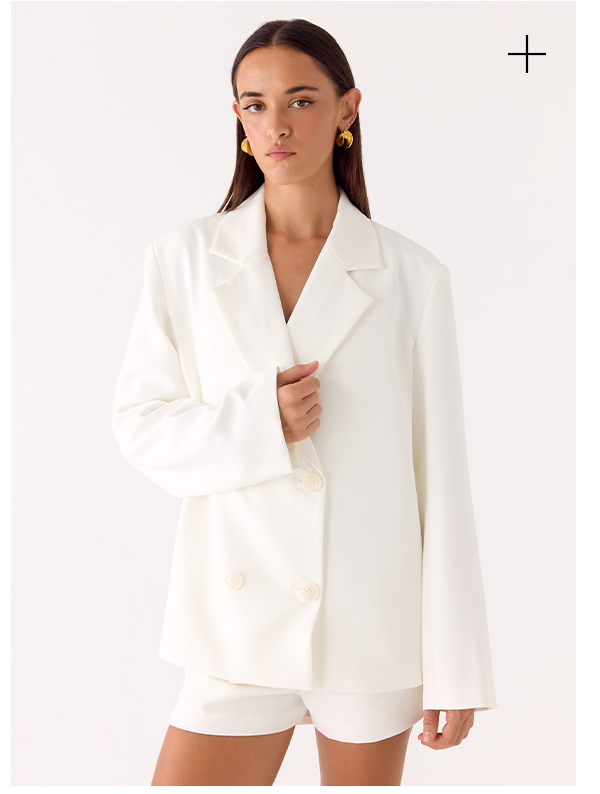 Asher Suiting Blazer - White