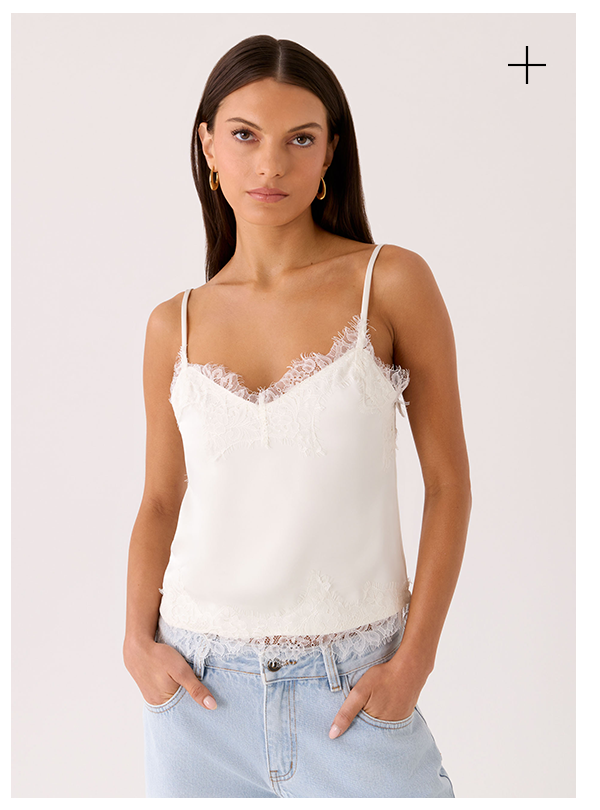 Ellora Cami Top - Ivory