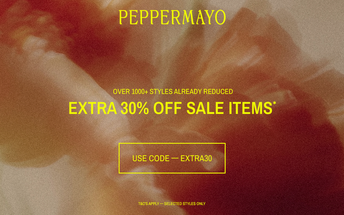 EXTRA 30% OFF SALE ITEMS*