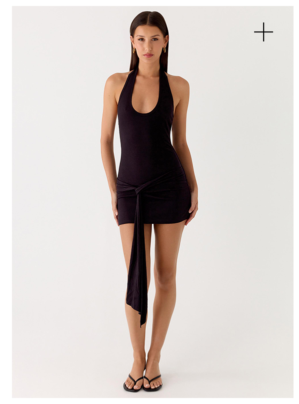 Vedetta Mini Dress - Black