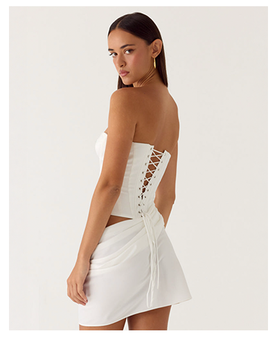Cosmala Mini Dress - White,