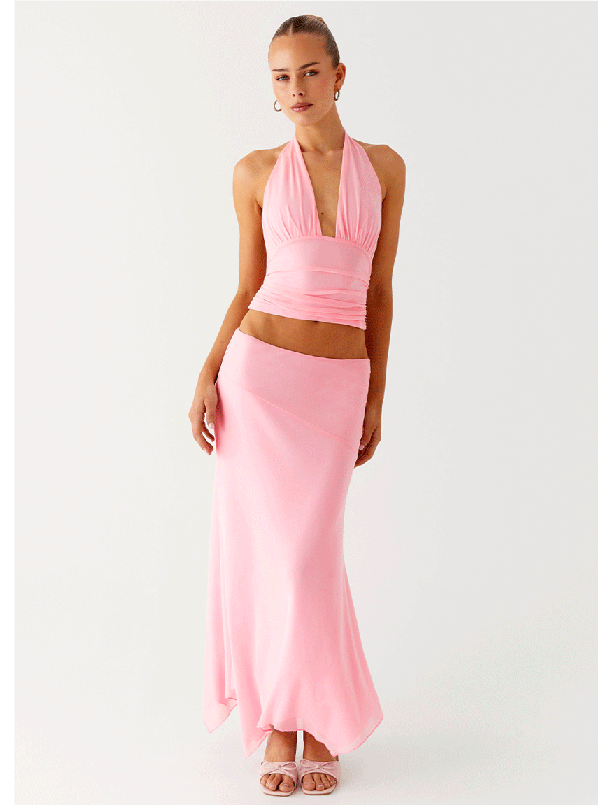 Kerrie Halter Top - Baby Pink