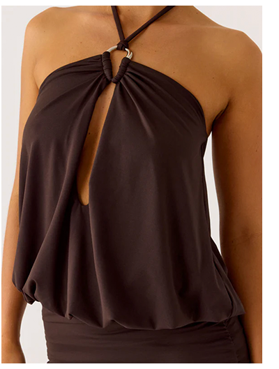 Jisoo Halter Mini Dress