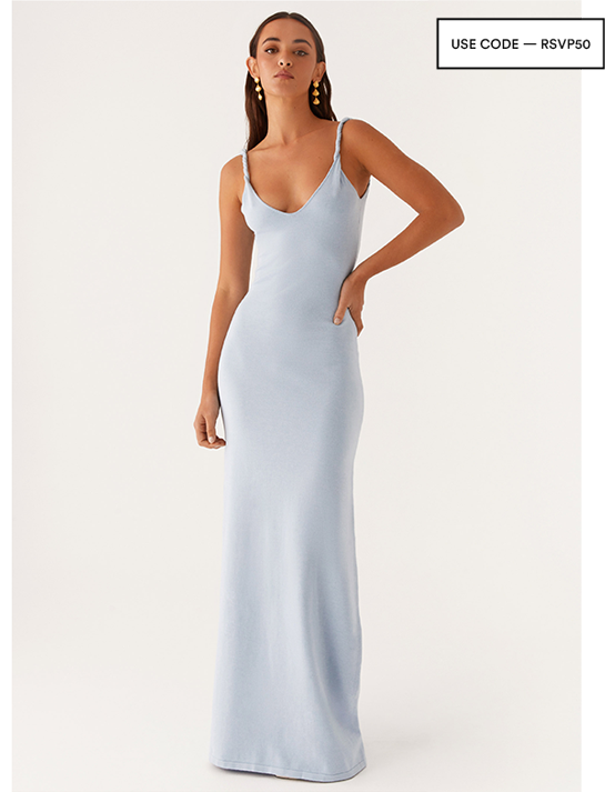 Anastasia Maxi Dress - Blue