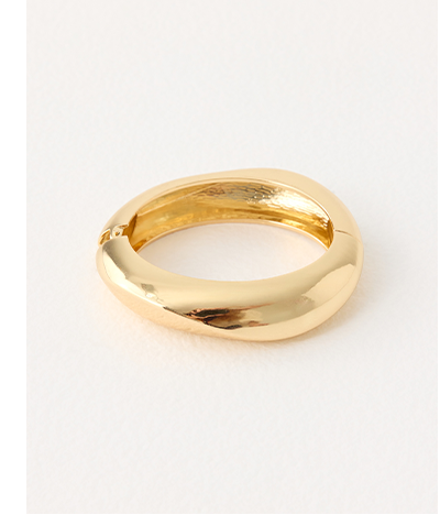 Faded Bloom Bangle - Gold