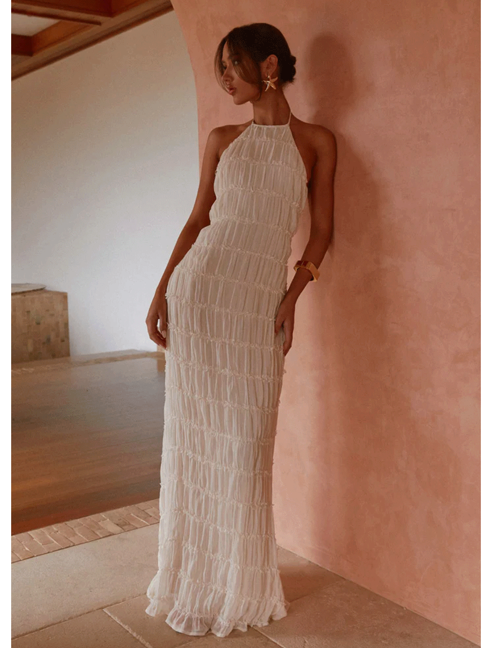 Aullie Maxi Dress - Ivory