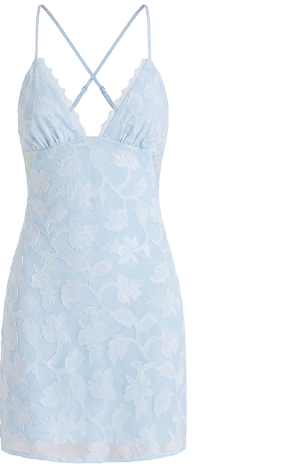 Leeana Mini Dress - Blue