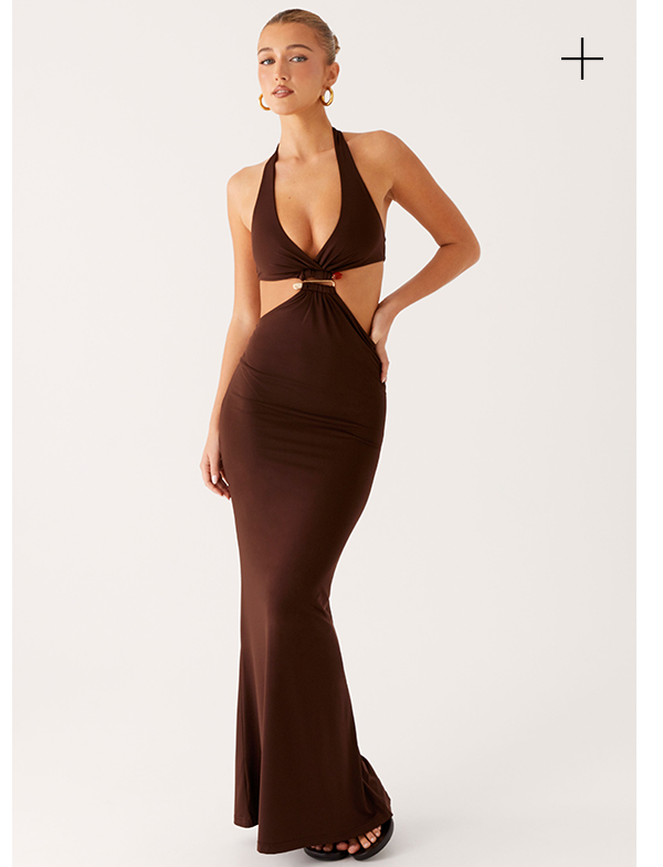 Shawnie Maxi Dress - Chocolate