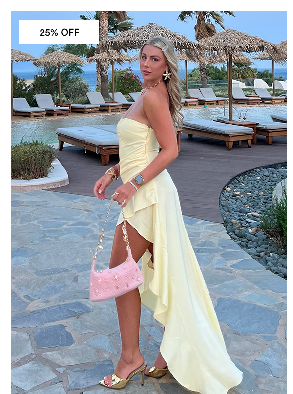 Bodie Maxi Dress - Pastel Yellow