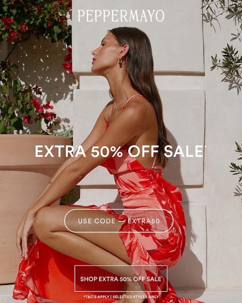 EXTRA 50% OFF SALE