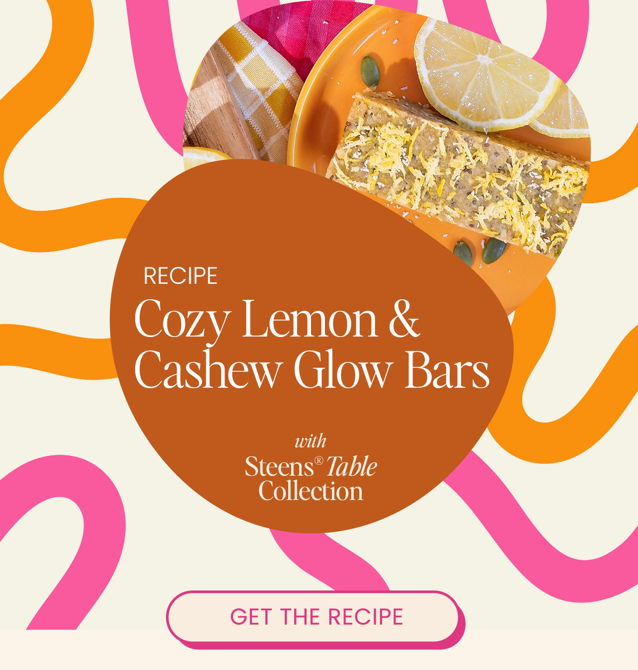 Cosy Lemon & Cashew Glow Bars