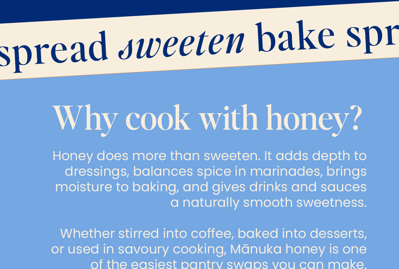 Why cook with honey?