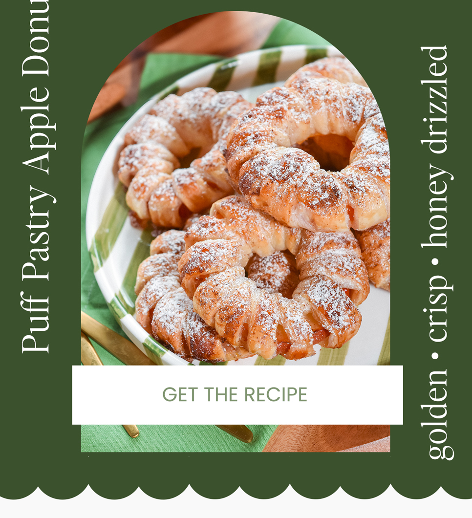 Puff Pastry Apple Donut