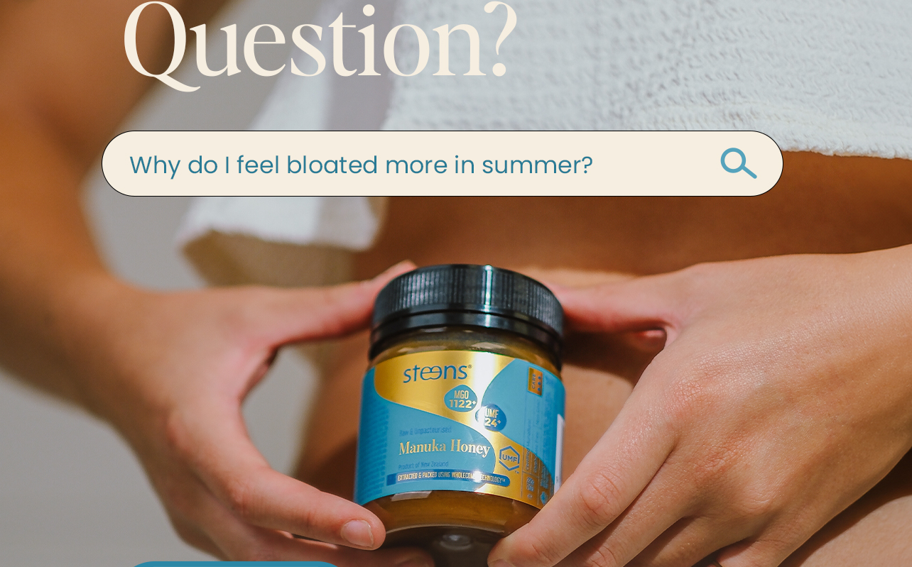 Why do I feel more bloated in sumer?