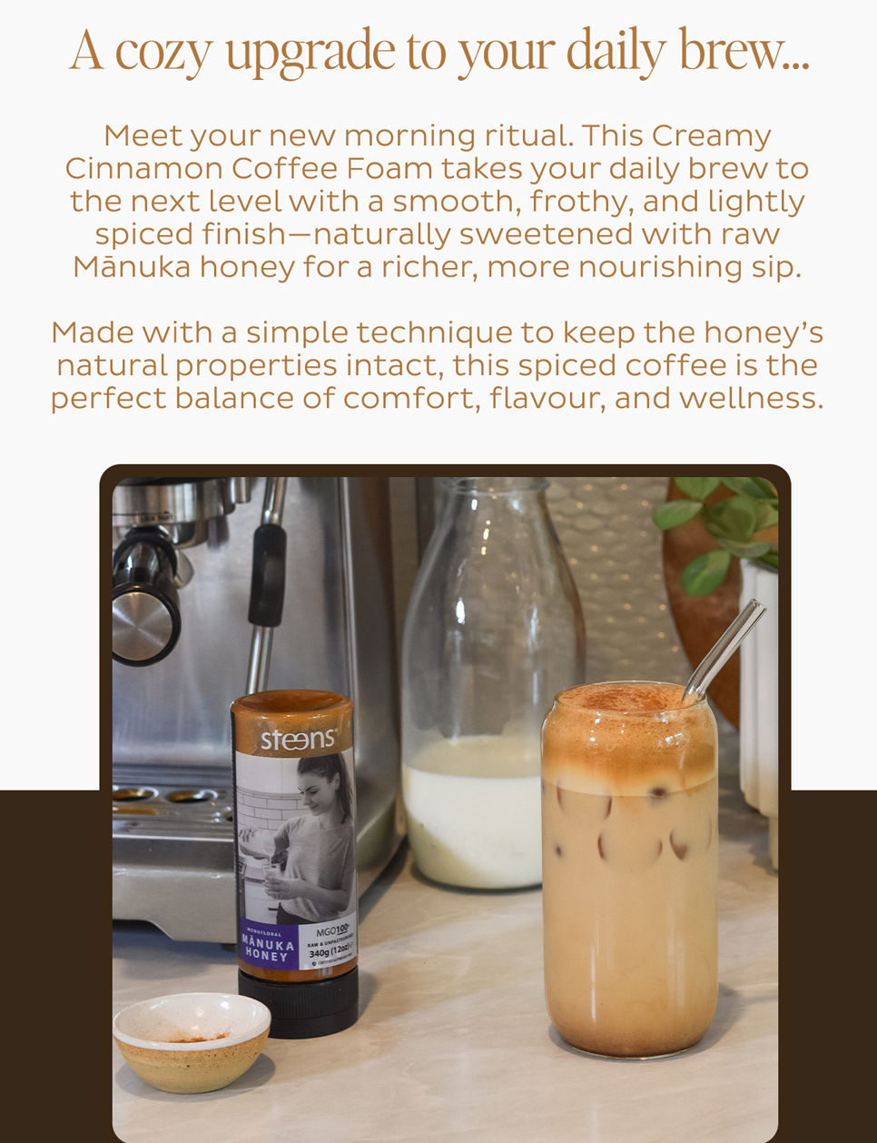 A COZY UPGRADE TO YOUR DAILY BREW