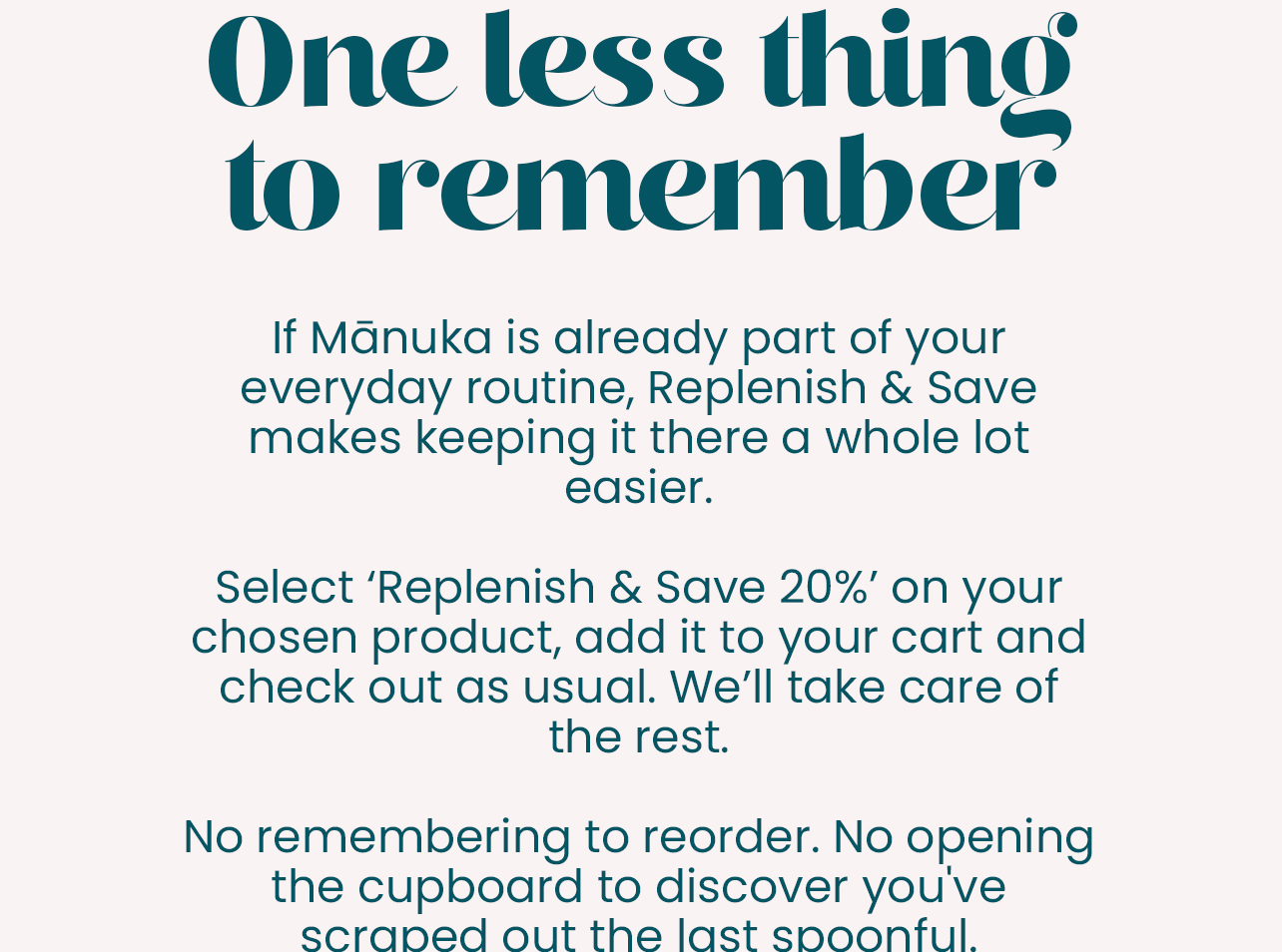REPLENISH