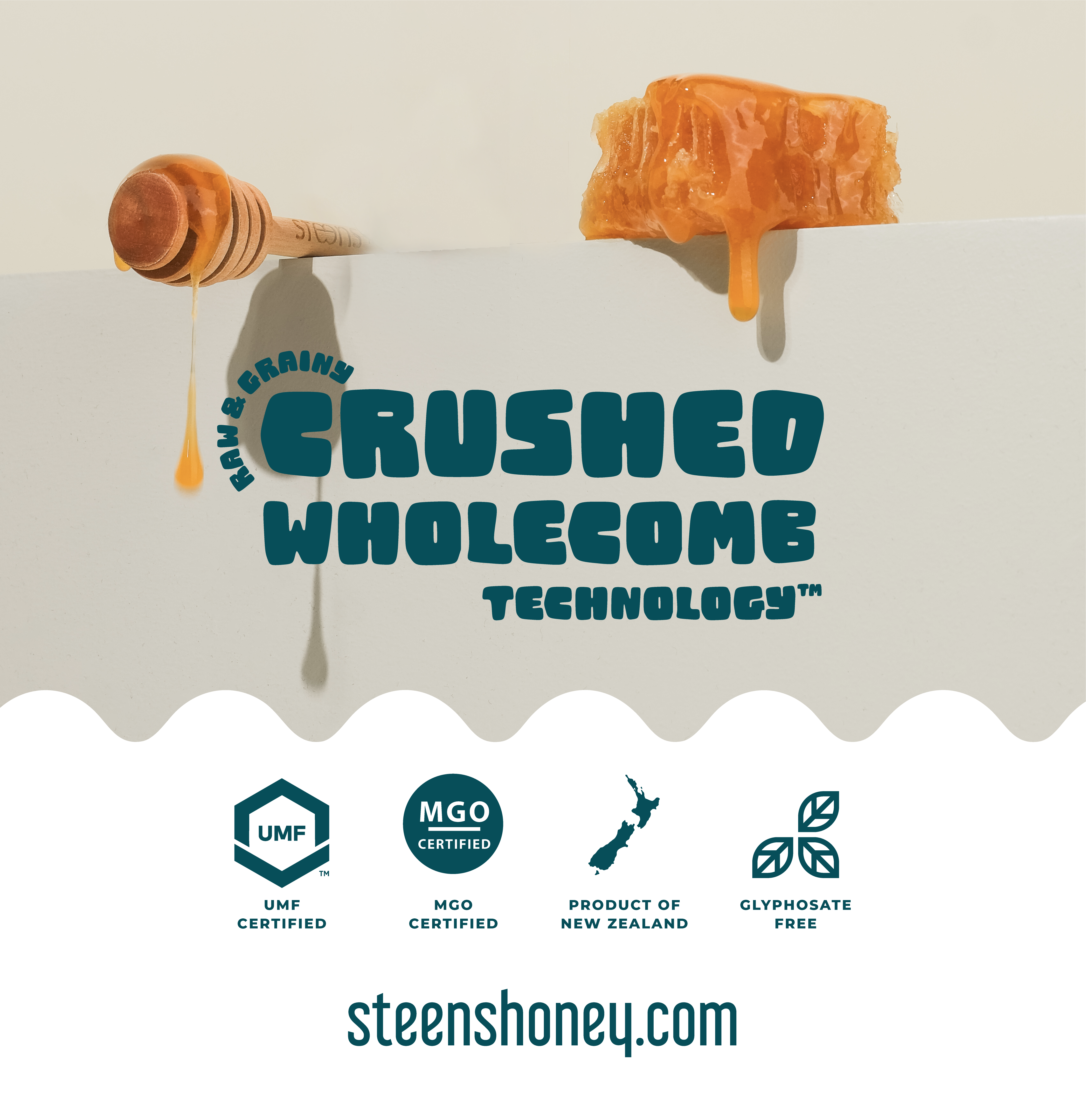 UMF and MGO certified Raw New Zealand Manuka Honey from Steens