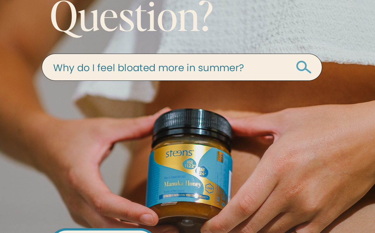 Why do I feel more bloated in sumer?