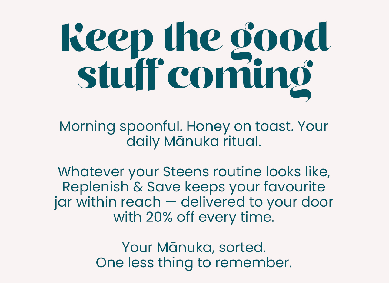 keep the good stuff coming
