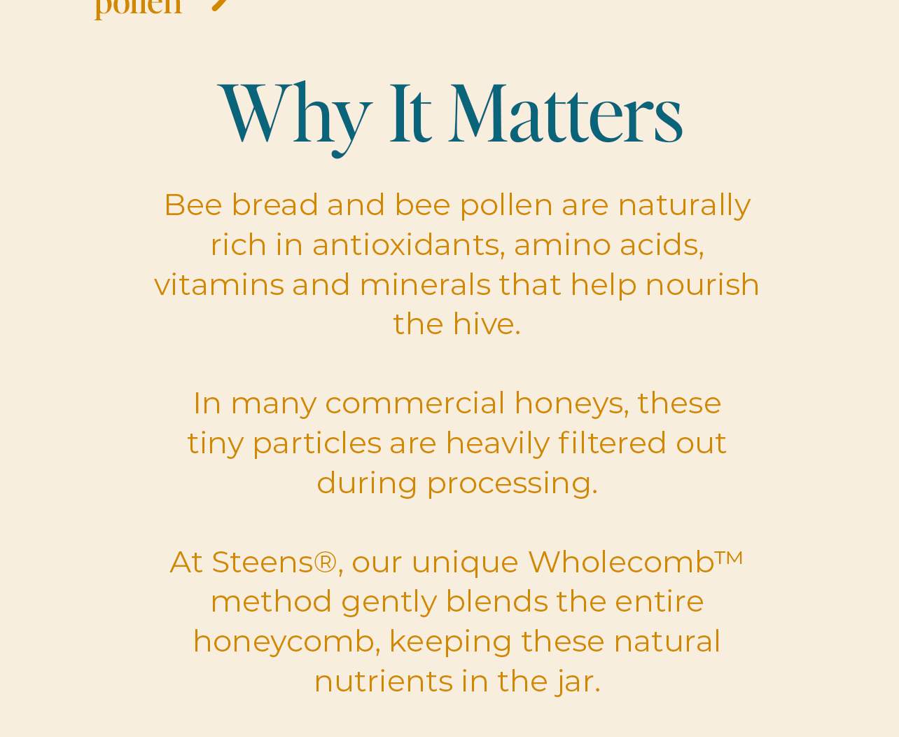 Why cook with honey?