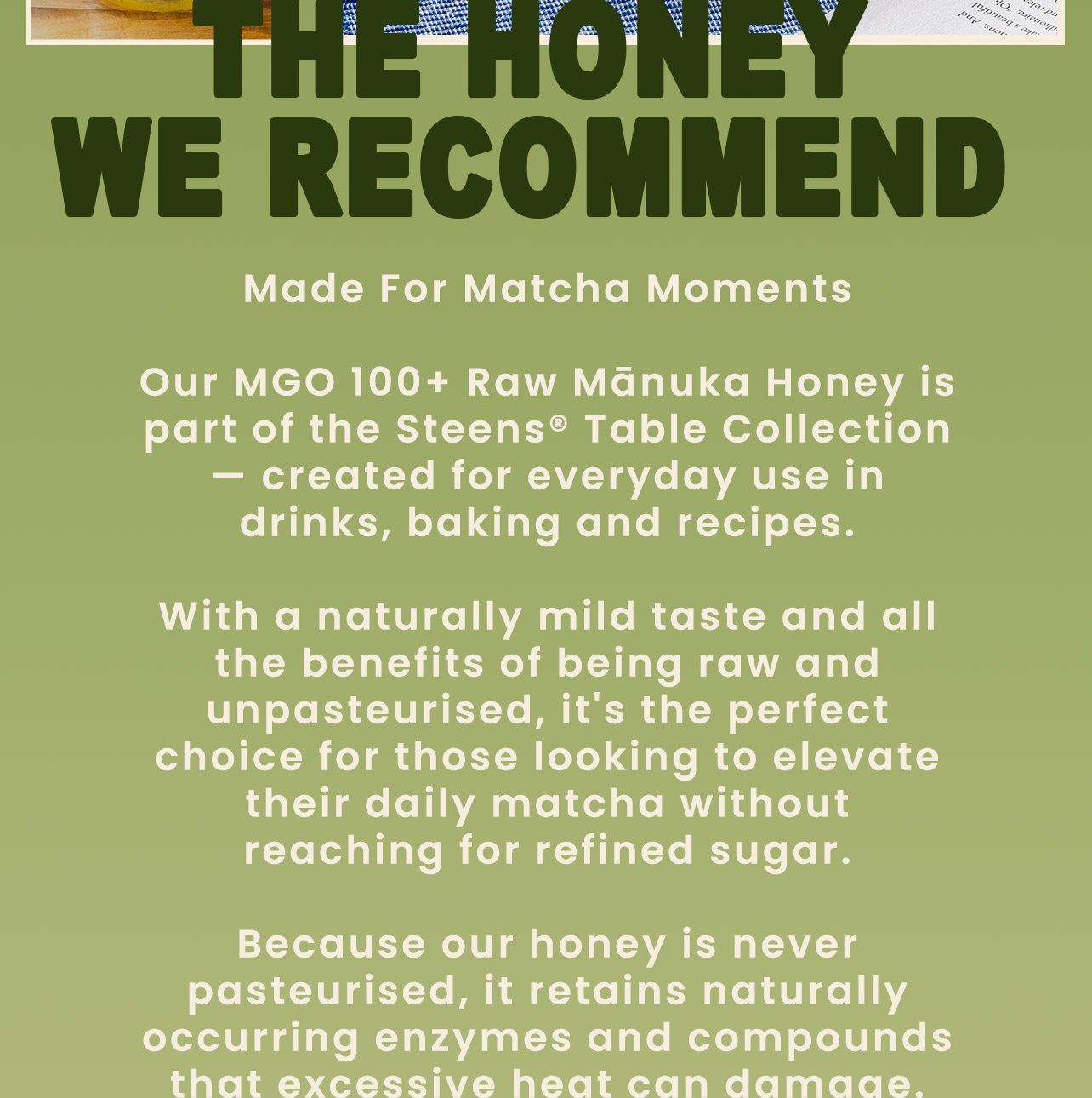 The Honey We Recommend